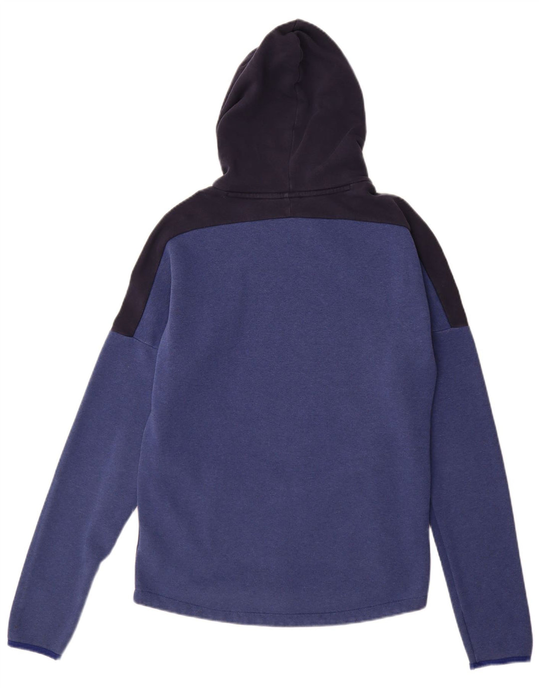 Maglione con cappuccio grafico da uomo ADIDAS piccolo in cotone color block blu navy
