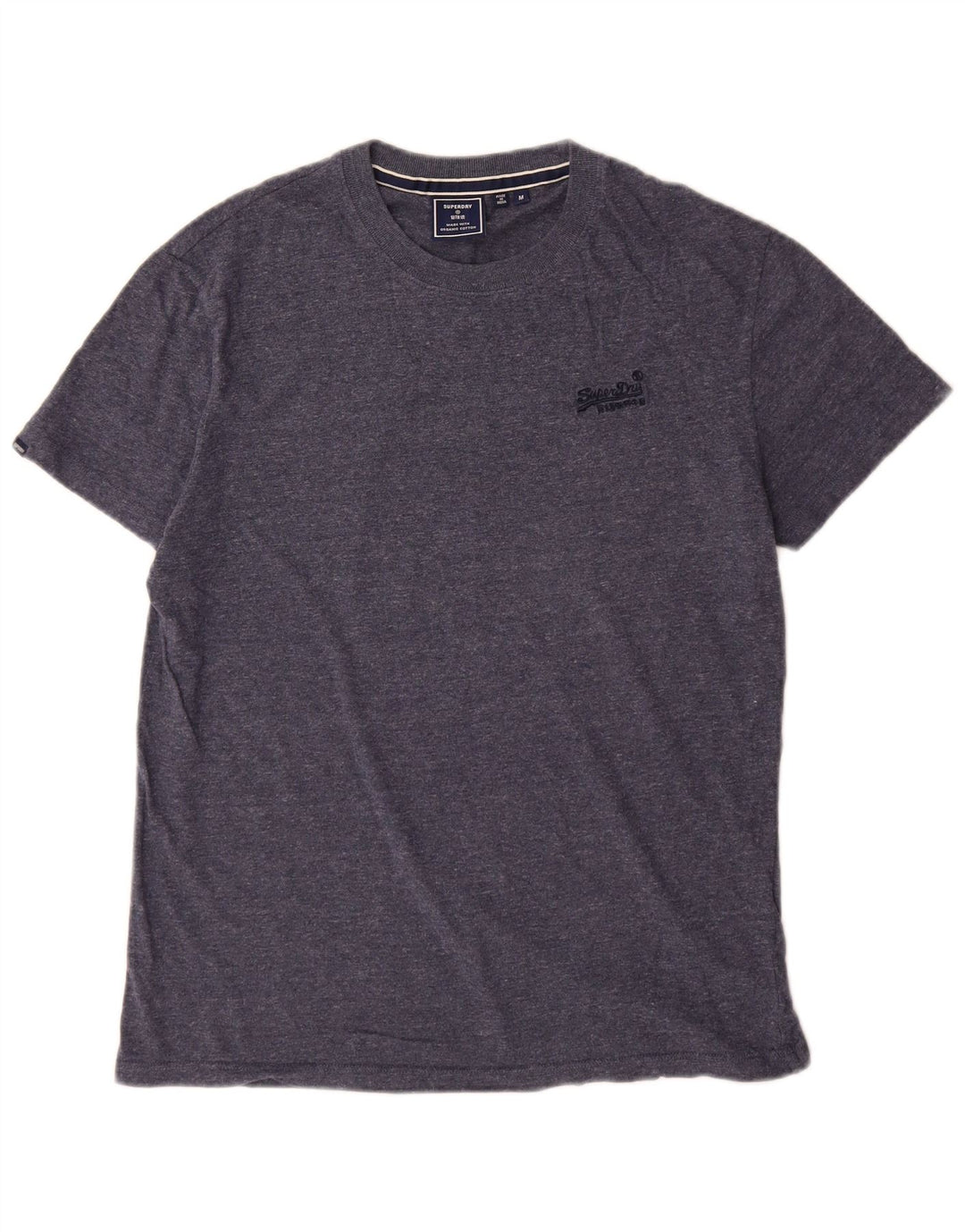 T-shirt da uomo Superdry Top in cotone blu navy medio