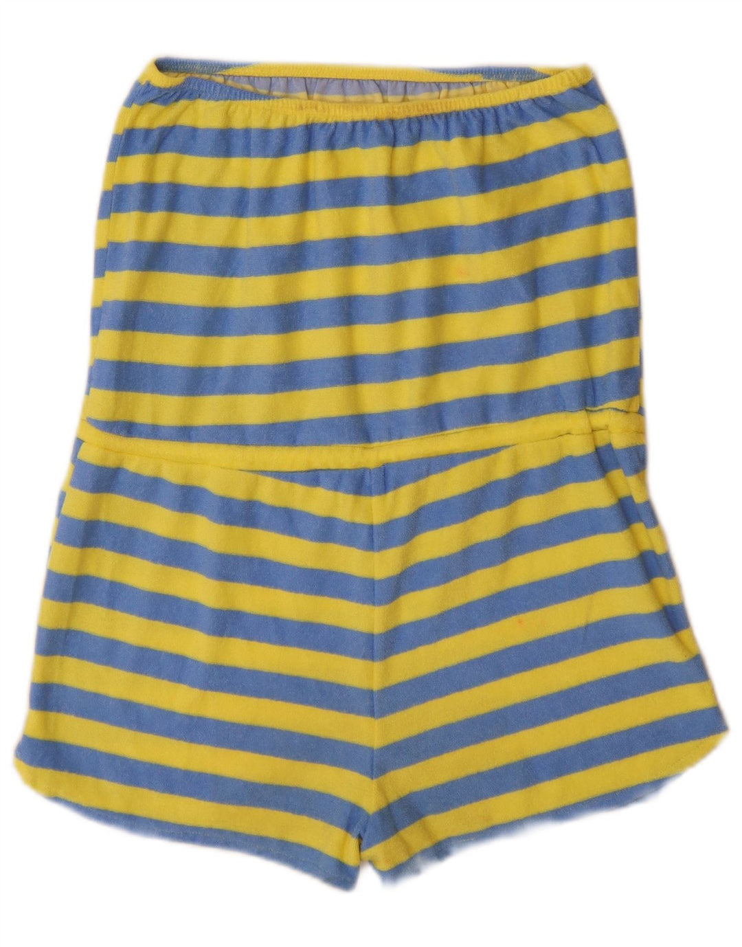 Tutina corta senza spalline da donna Zara UK 12 Cotone a righe blu medio