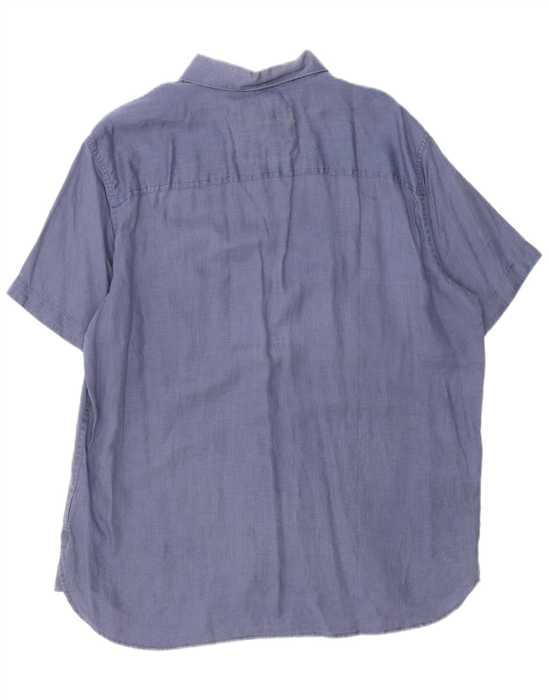 Camicia slim fit a maniche corte da uomo Timberland XL canapa blu