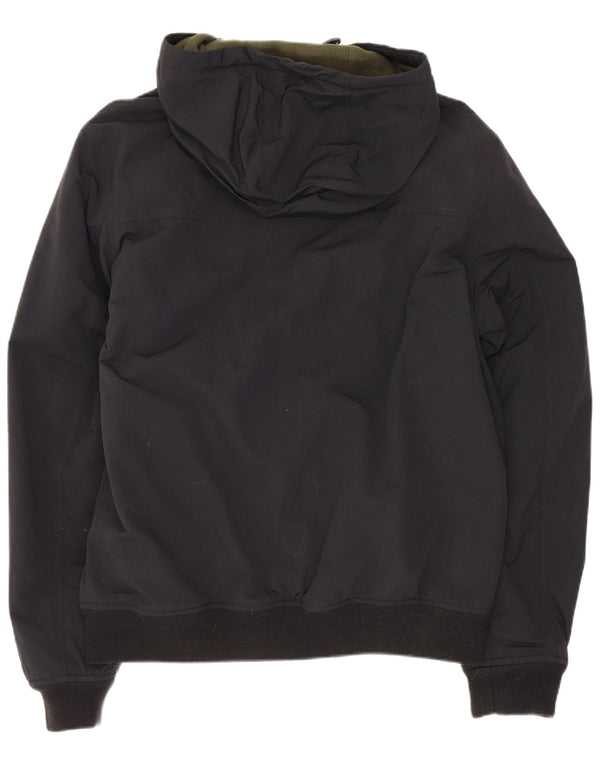 Bomber con cappuccio da uomo Tommy Hilfiger UK 38 medio nero poliammide