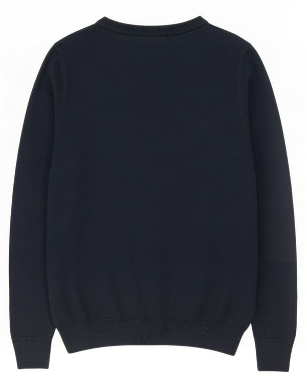 Marks & Spencer Mens Boat Neck Jumper Sweater Small Navy Blue Acrylic