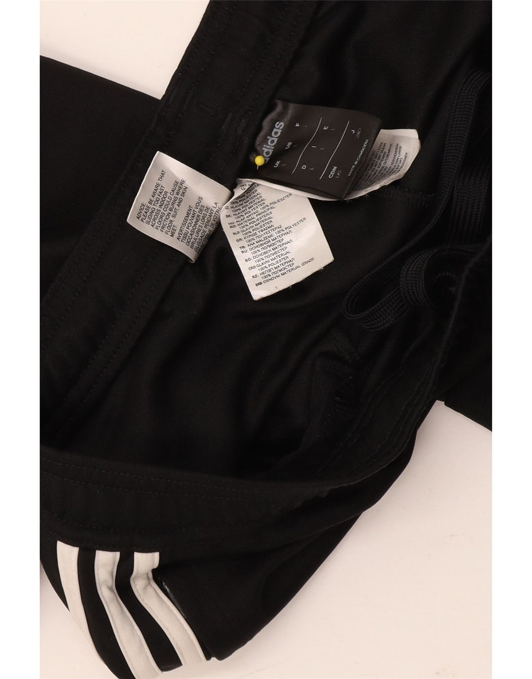Pantaloni da tuta Adidas Climalite da donna UK 14 Large Nero Poliestere