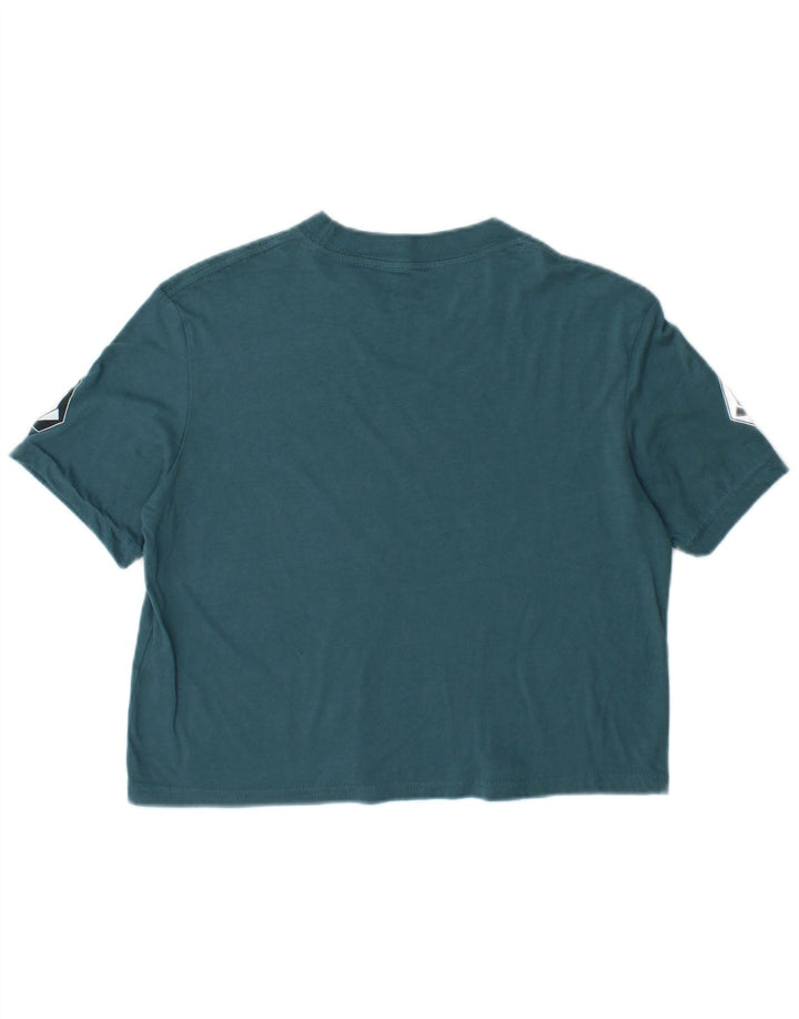 T-shirt grafica corta da donna vestibilità ampia Volcom taglia 4/6 piccola blu