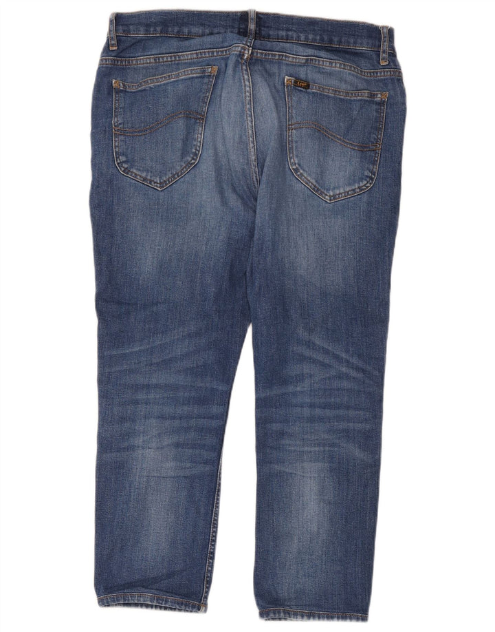 Jeans corti da uomo Lee Rider W33 L24 cotone blu