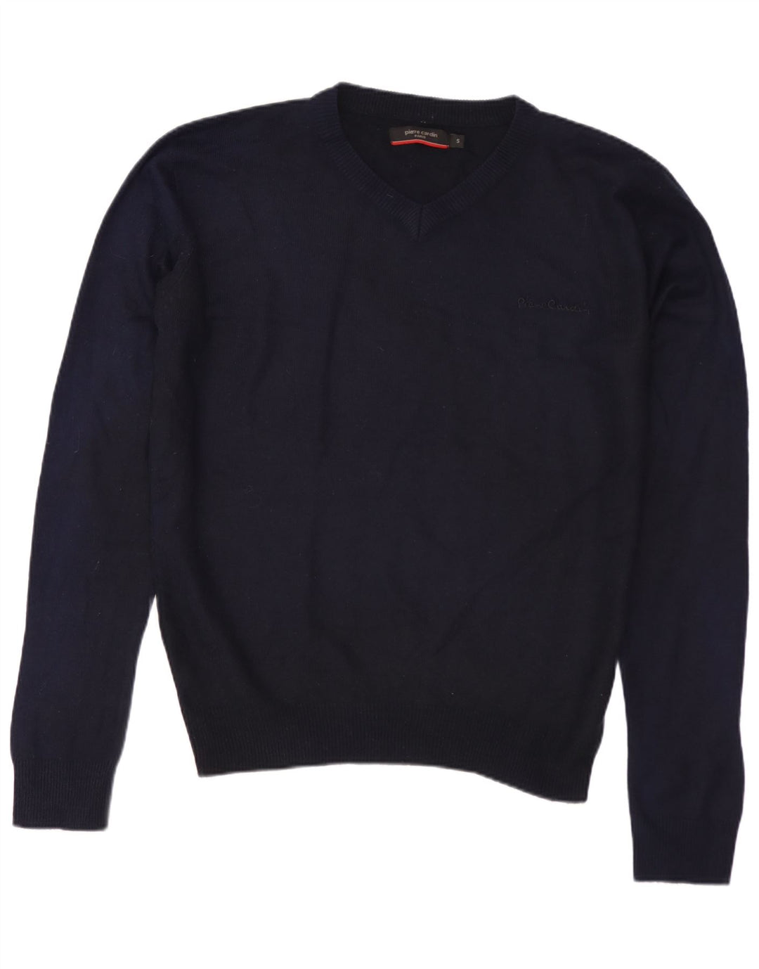 PIERRE CARDIN Maglione da uomo con scollo a V piccolo blu navy