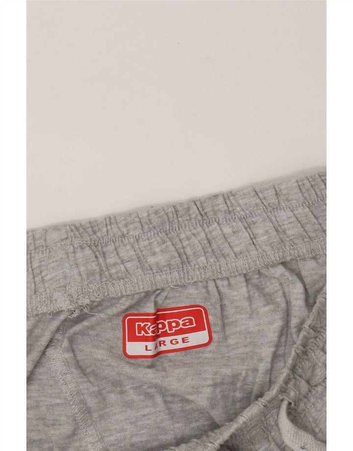 Pantaloncini sportivi grafici da uomo Kappa grandi grigi