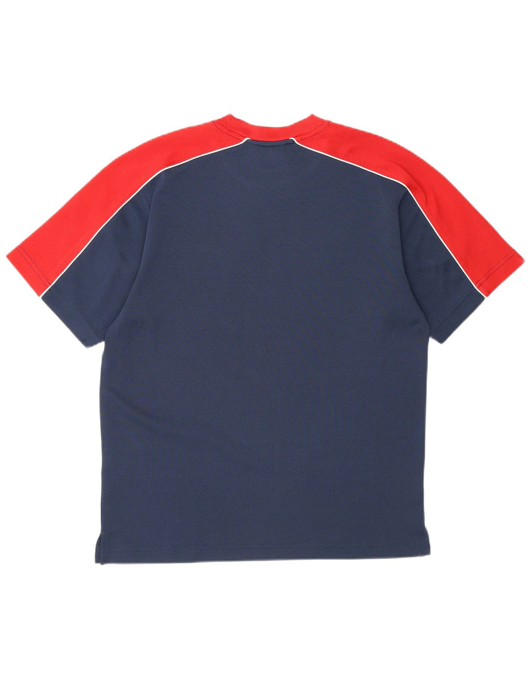 T-shirt Reebok da uomo Top Small blu navy in poliestere color block