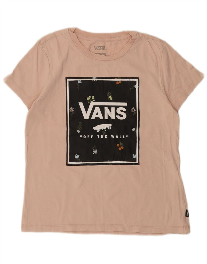T-shirt grafica da donna VANS Top UK 12 cotone rosa medio