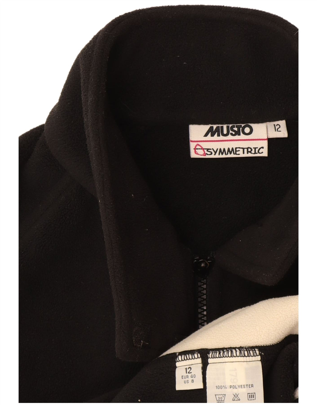 Gilet in pile da donna Musto UK 12 poliestere color block medio nero