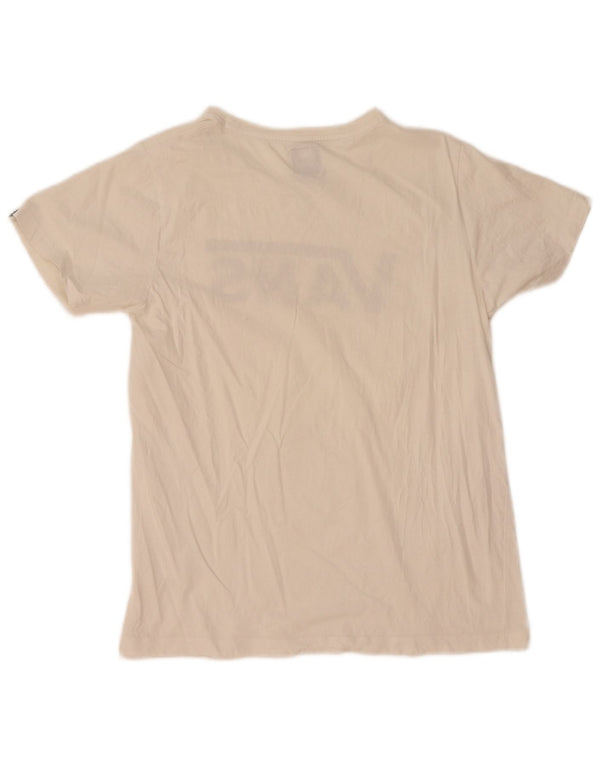Vans Womens Graphic T-Shirt Top UK 12 Medium White Cotton