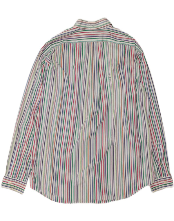 Polo Ralph Lauren Camicia Ellington da uomo XL in cotone a righe multicolore