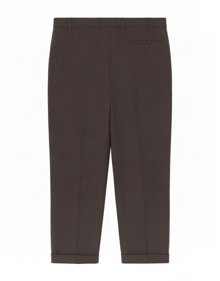 Pantaloni da abito con pegging da uomo Marks & Spencer W38 L29 poliestere grigio