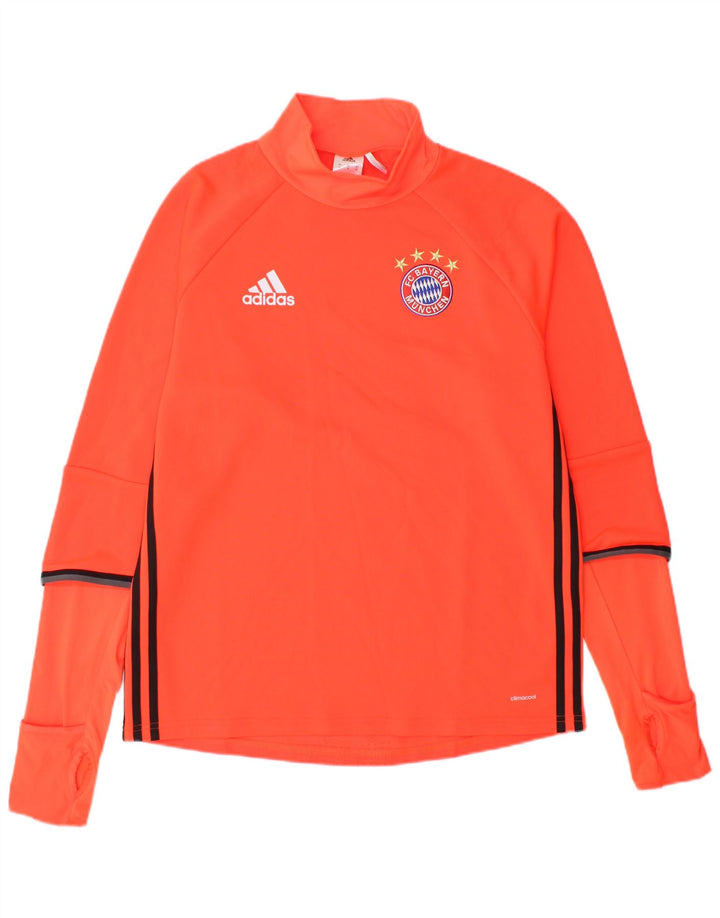 Maglia ADIDAS da uomo FC Bayern Munchen a maniche lunghe in poliestere arancione medio