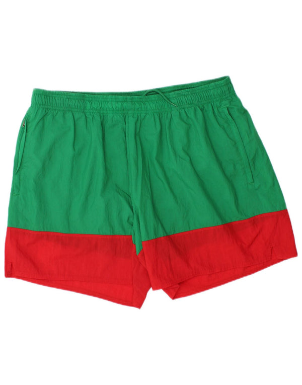 Pantaloncini da bagno da uomo Nike 2XL nylon color block verde