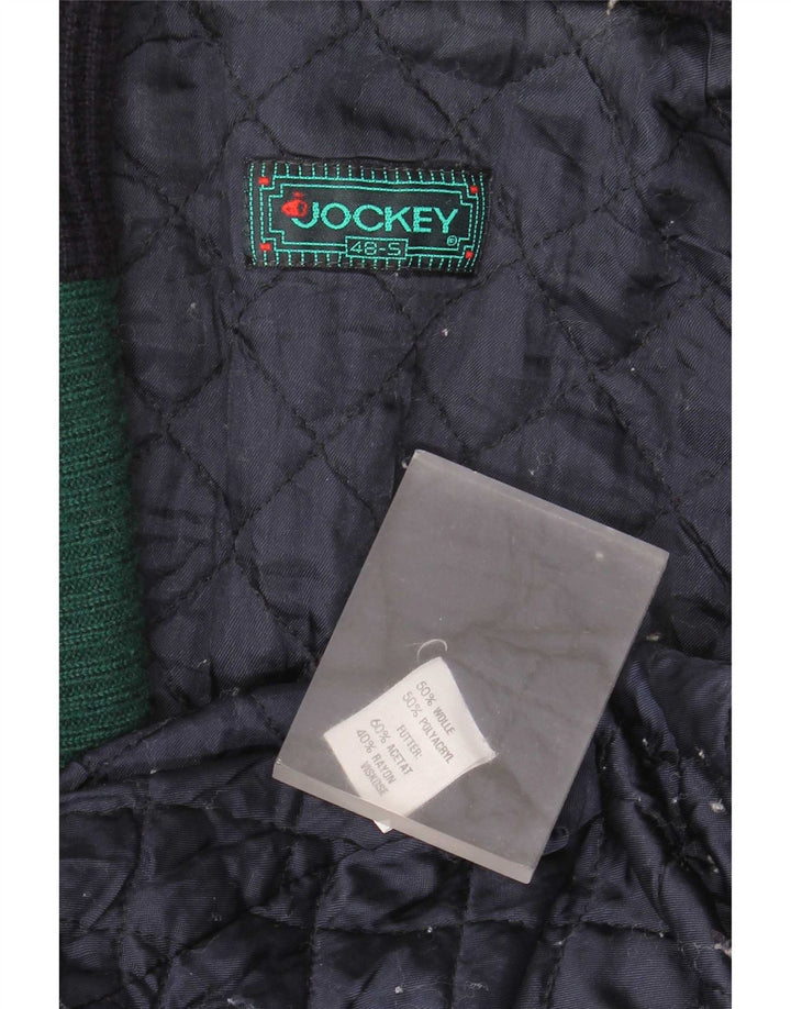 Giubbotto bomber in maglia da uomo Jockey EU 48 Small Blu Navy Poliacrilico