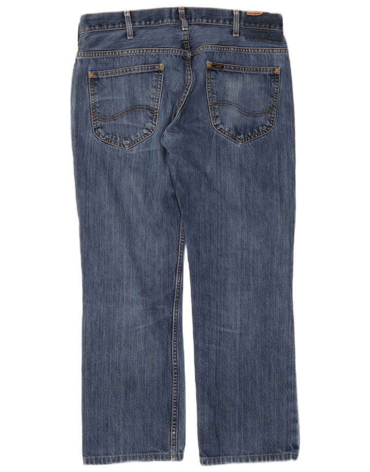 Jeans dritti Knox da donna Lee W36 L27 cotone blu
