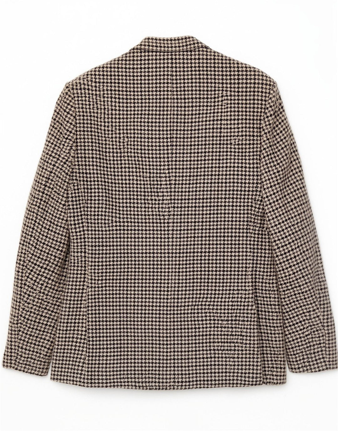 Giacca blazer vintage da uomo a 2 bottoni UK 36 piccola lana pied de poule grigia