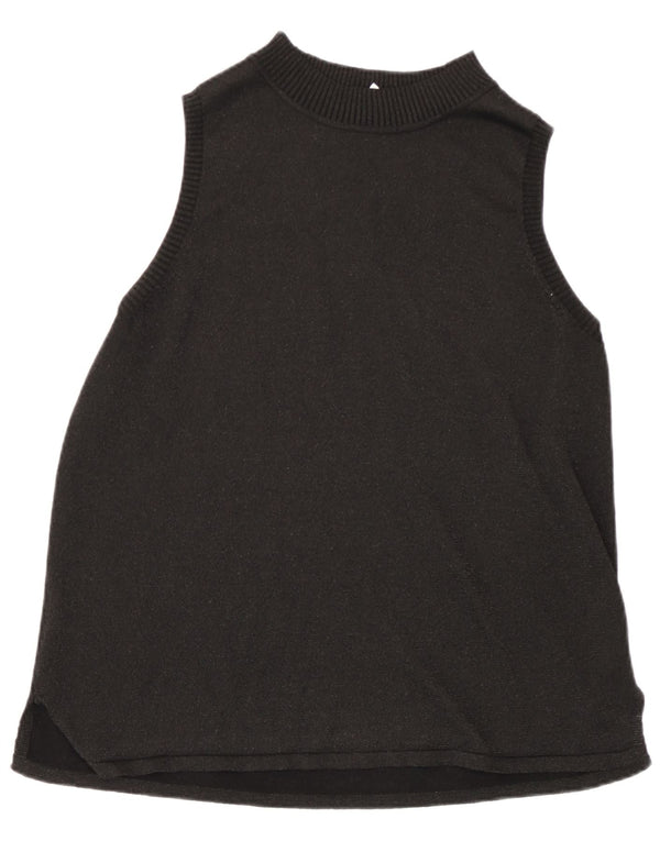 Canotta da donna Marks & Spencer UK 18 XL Viscosa screziata nera