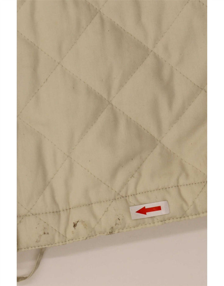 Giacca trapuntata vintage da donna IT 54 2XL Beige