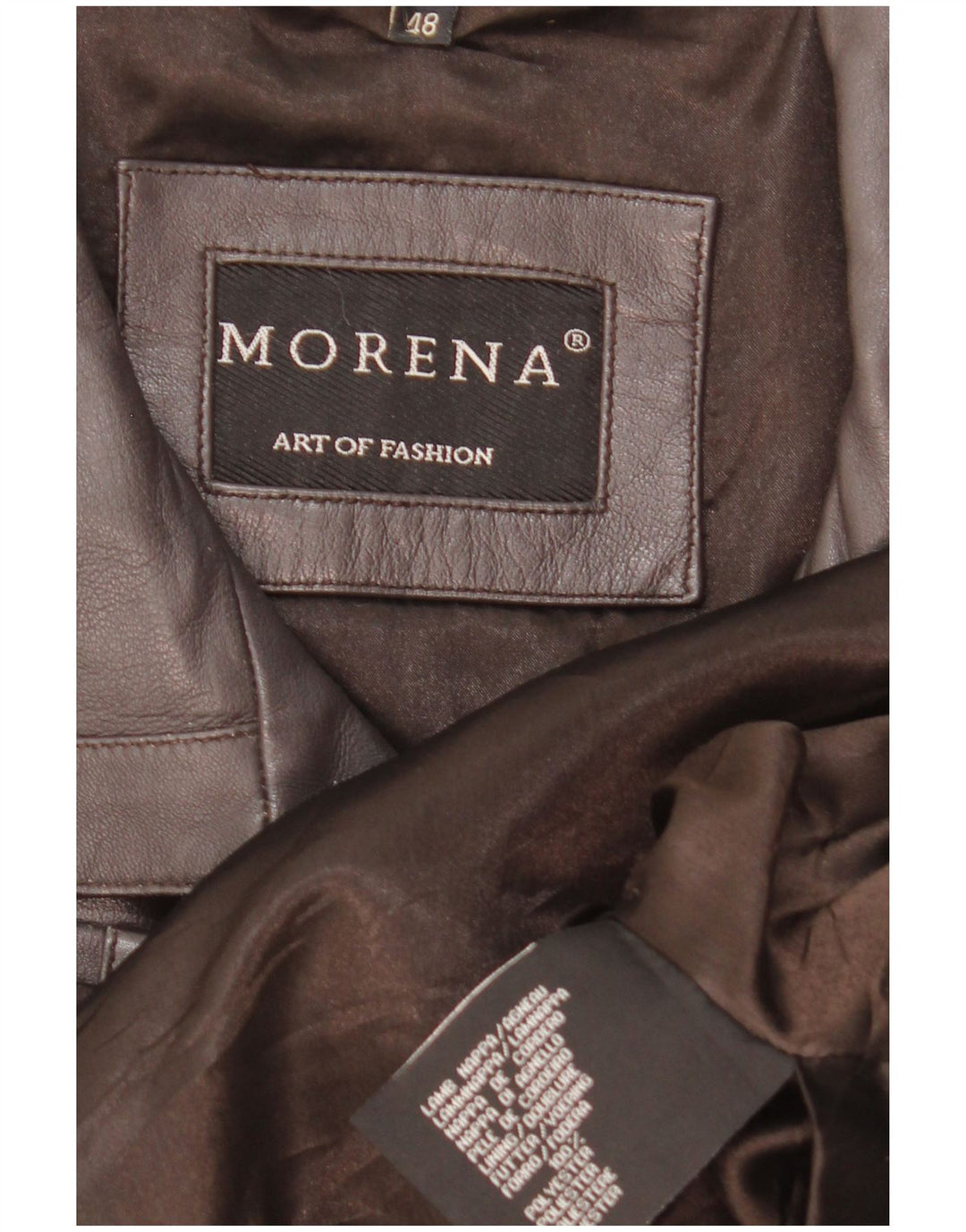 Giacca in pelle da donna Morena EU 48 2XL Pelle marrone