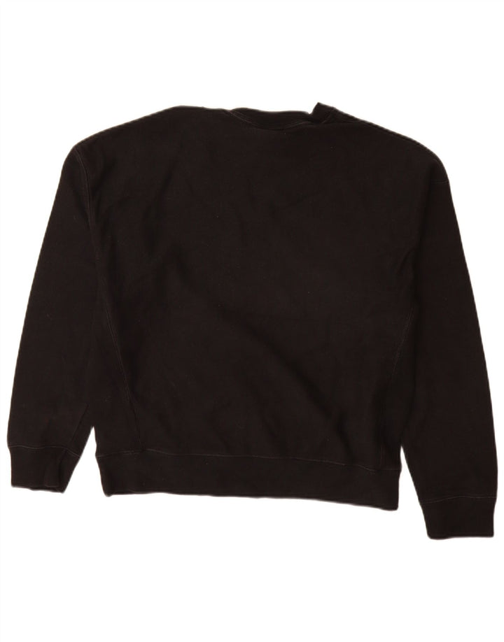 Felpa da donna con trama inversa CHAMPION UK 16 grande cotone nero