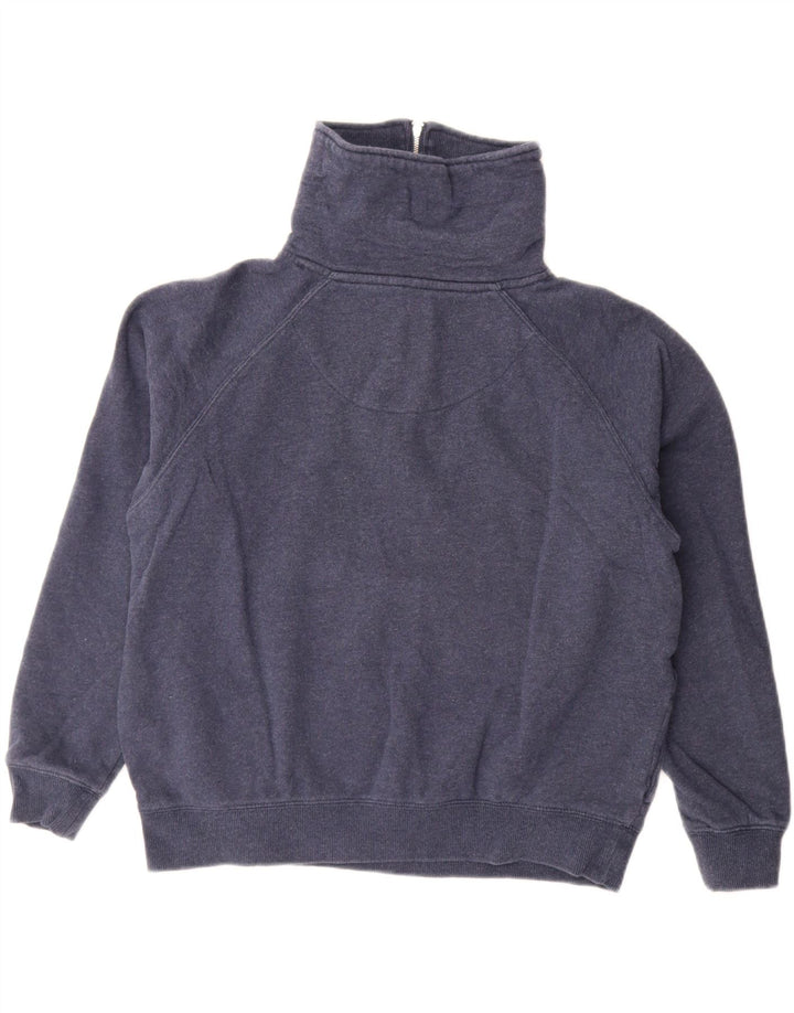 CREW CLOTHING Felpa oversize da donna maglione UK 10 piccolo blu navy