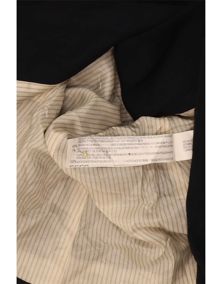 Giacca blazer da donna a 1 bottone Zara UK 18 XL viscosa blu navy