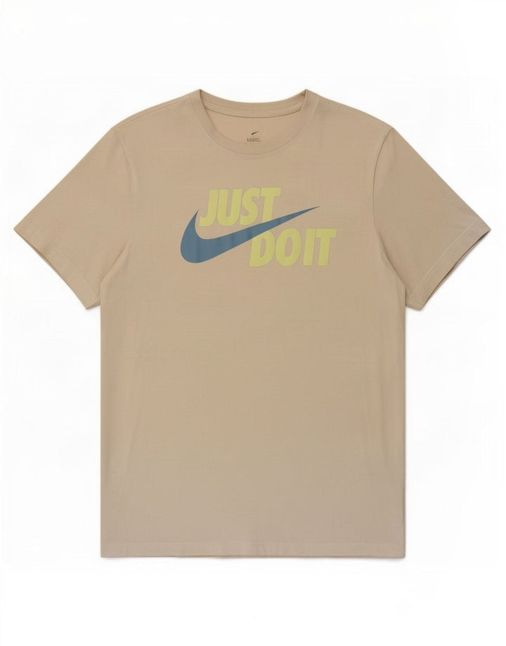 T-shirt grafica da uomo Nike Top in cotone beige medio