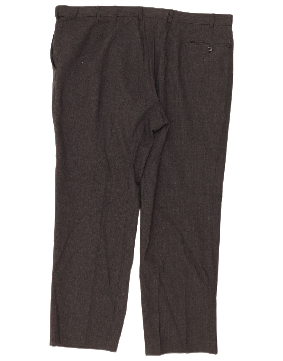 Pantaloni da abito vestibilità regolare da uomo Marks & Spencer W44 L31 lana grigia