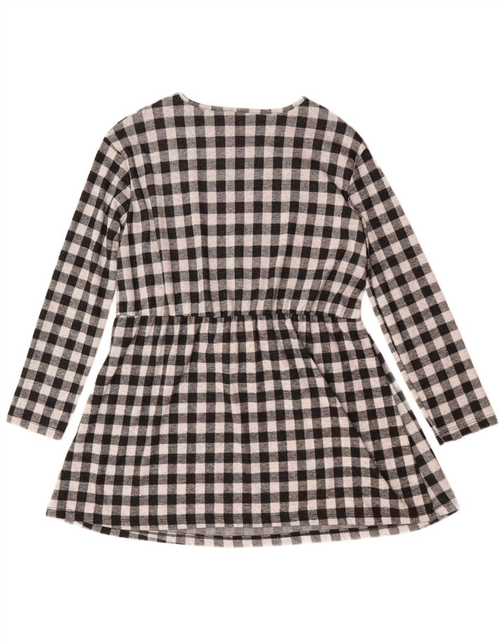 Vestito basic a maniche lunghe per bambina Zara 13-14 anni a quadretti neri