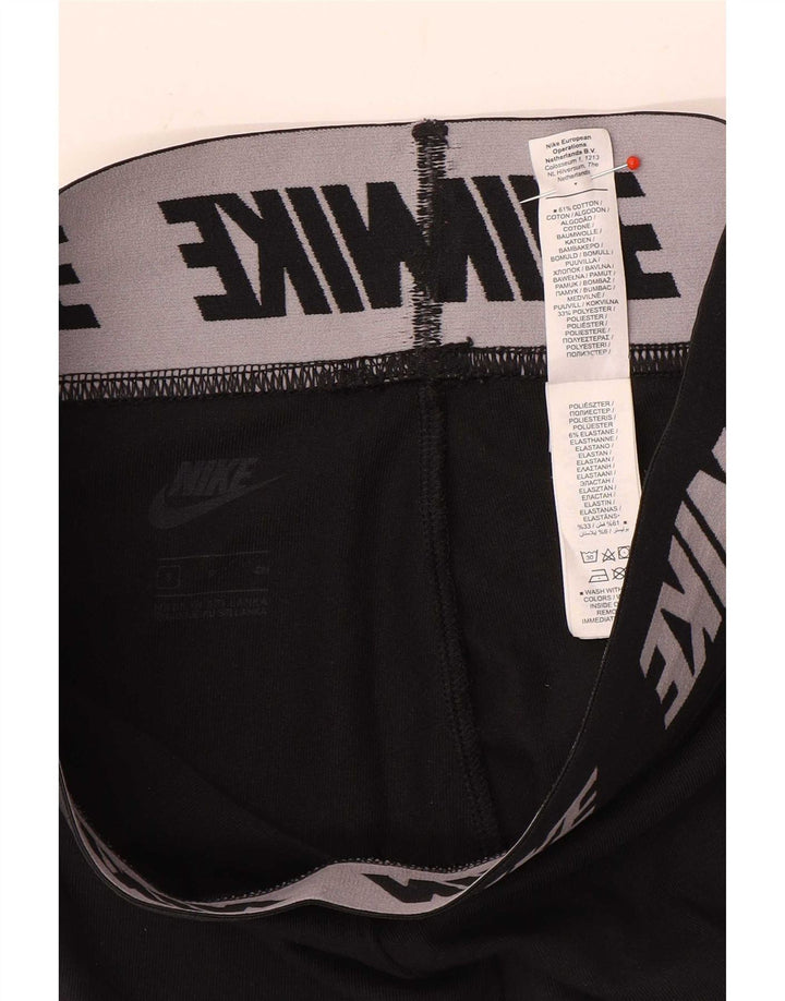 Leggings grafici Nike da donna UK 8 piccoli neri