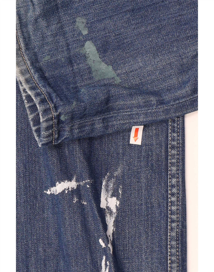 Jeans dritti da uomo Diesel W32 L33 in cotone blu