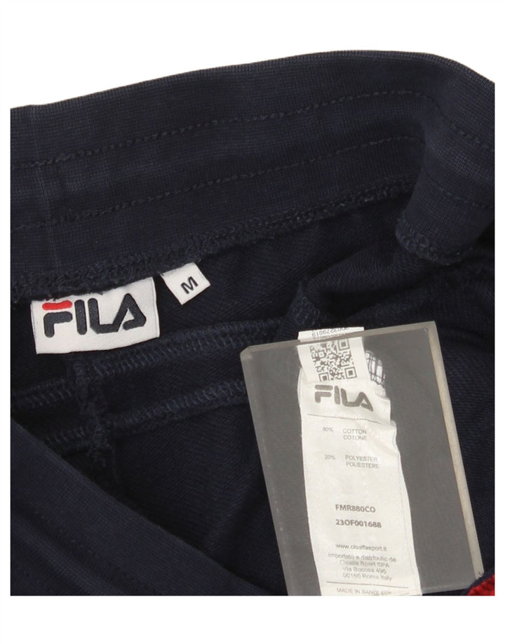 Pantaloni da tuta da uomo Fila in cotone medio blu navy