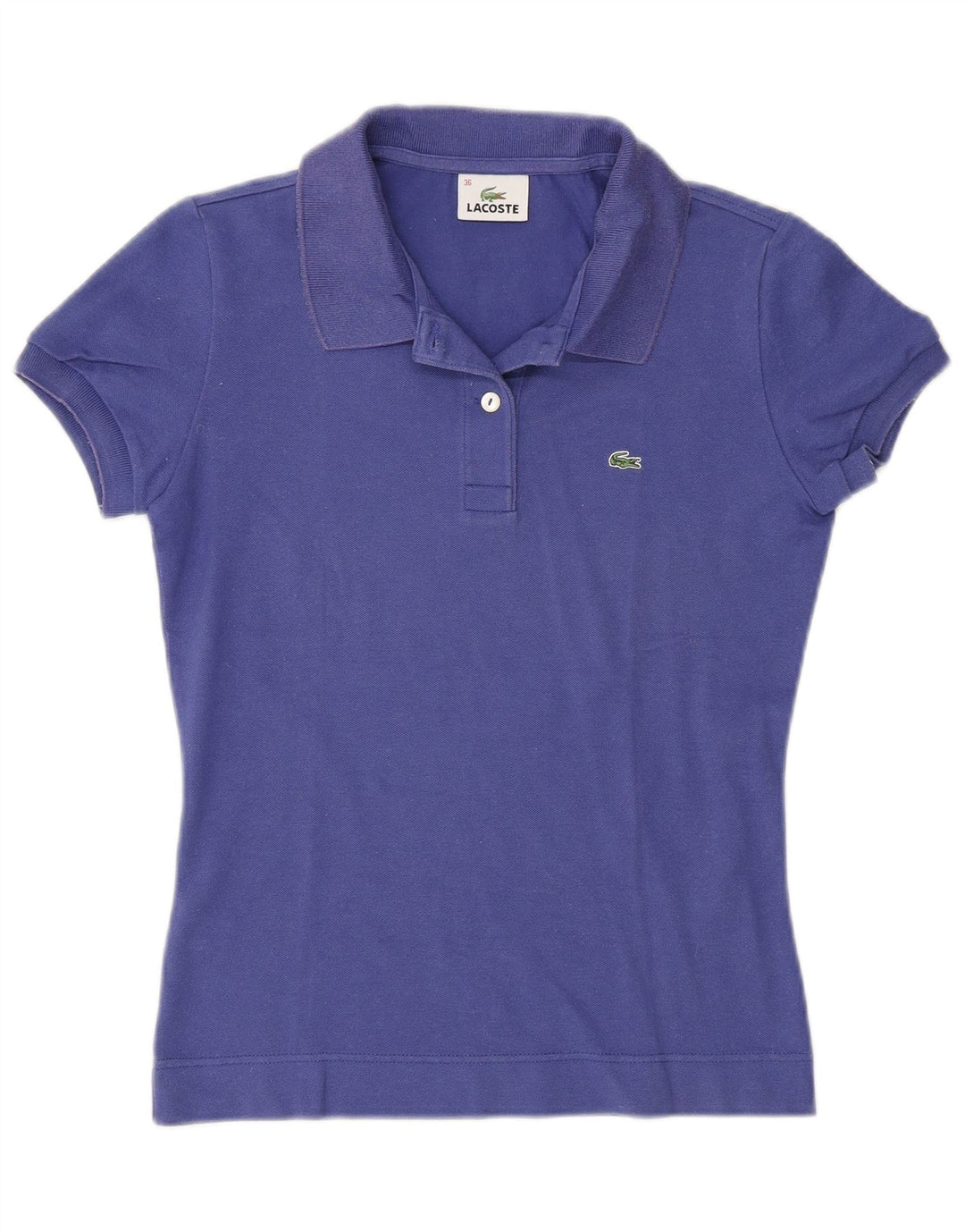 Polo da donna Lacoste taglia 36 piccola in cotone viola