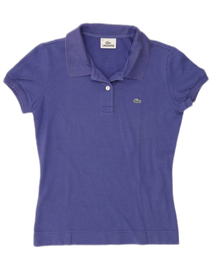 Polo da donna Lacoste taglia 36 piccola in cotone viola
