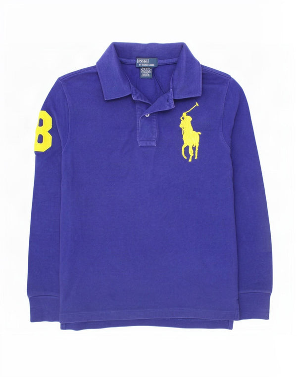 Polo Ralph Lauren da ragazzo con grafica 10-11 anni blu navy medio