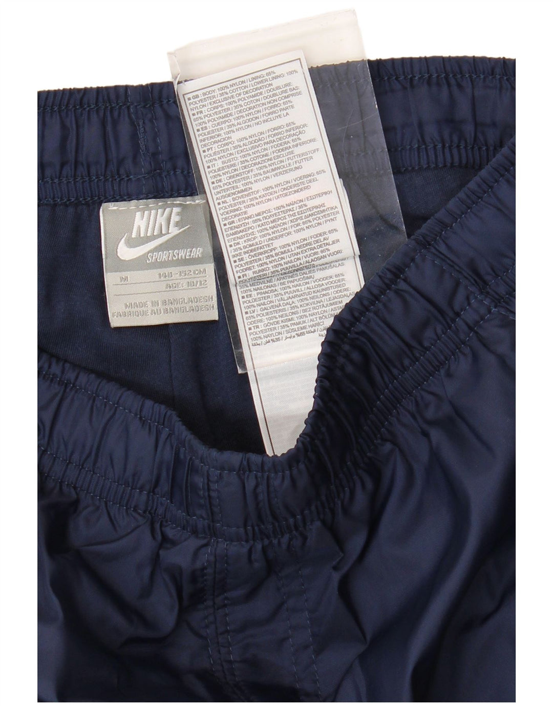 Pantaloni della tuta da ragazzo NIKE 10-11 anni nylon medio blu navy