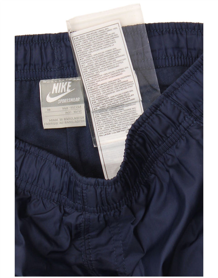 Pantaloni della tuta da ragazzo NIKE 10-11 anni nylon medio blu navy