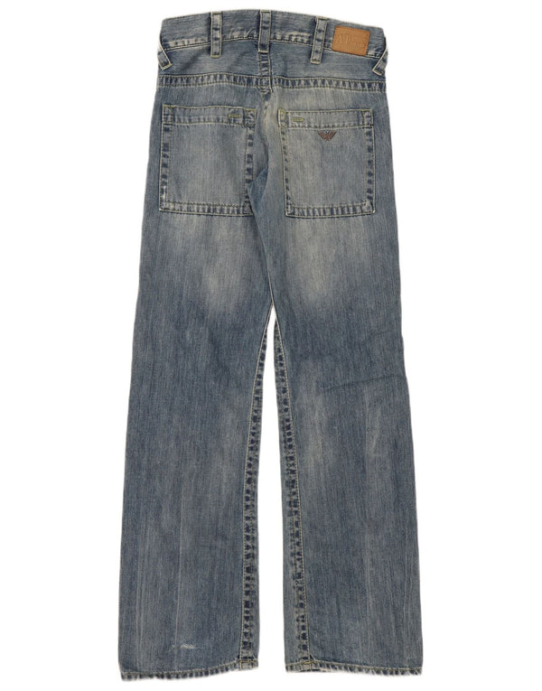 Jeans da donna Armani a gamba larga W29 L32 in cotone blu
