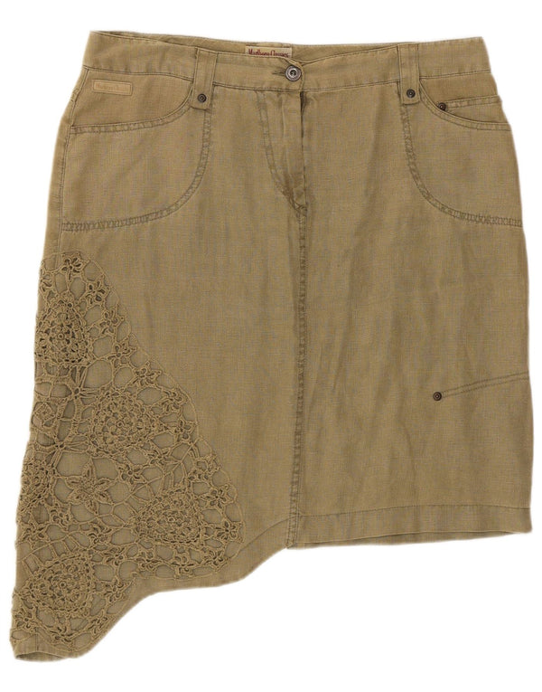 Gonna asimmetrica da donna Marlboro Classics EU 46 XL W34 Cachi