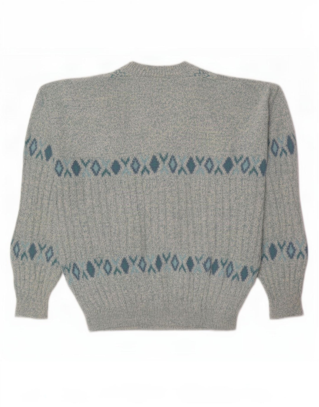 Polo Nord Maglione da uomo Evolution con scollo a V Blu medio geometrico