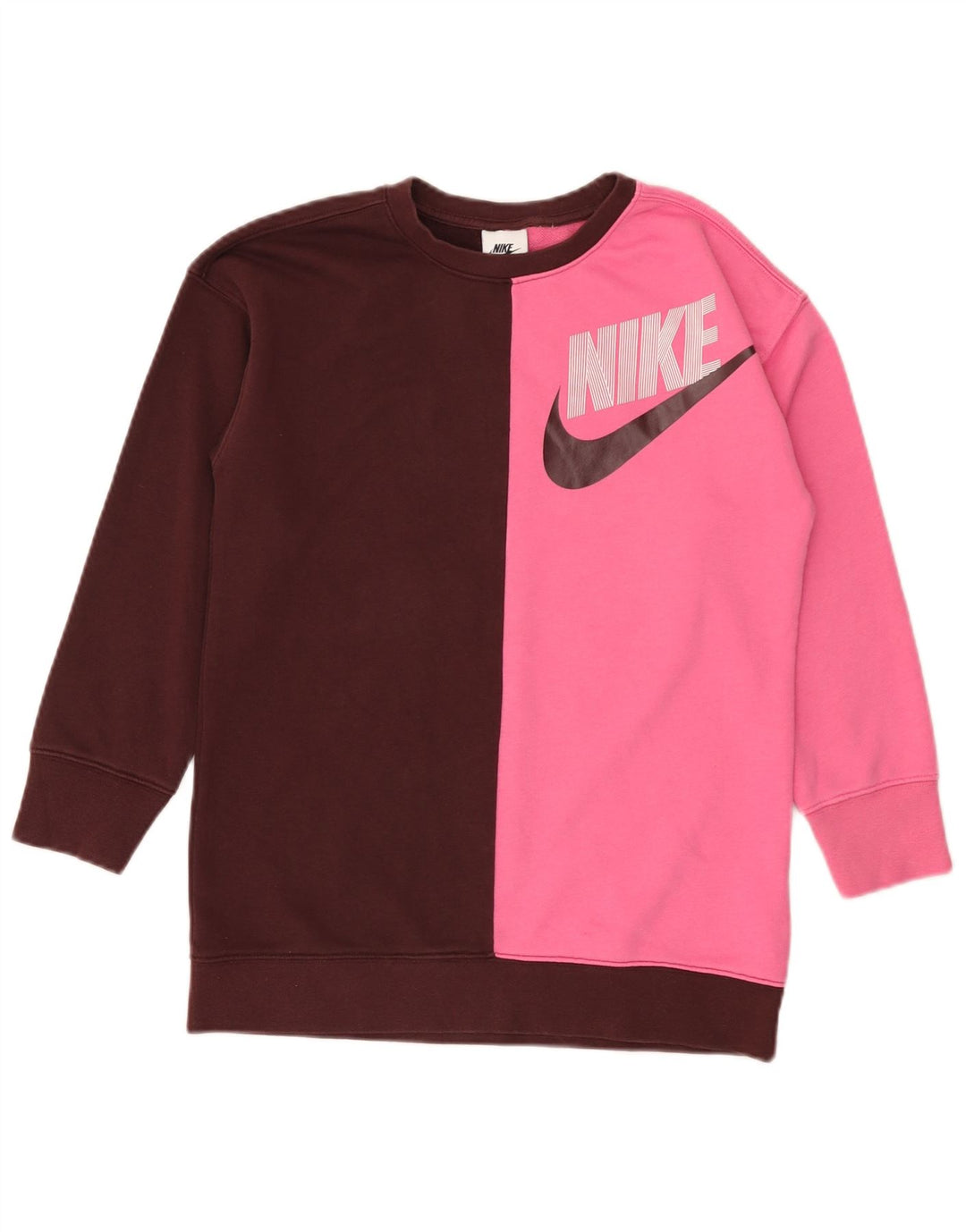 Felpa grafica per ragazze Nike, maglione, 10-11 anni, colore marrone medio
