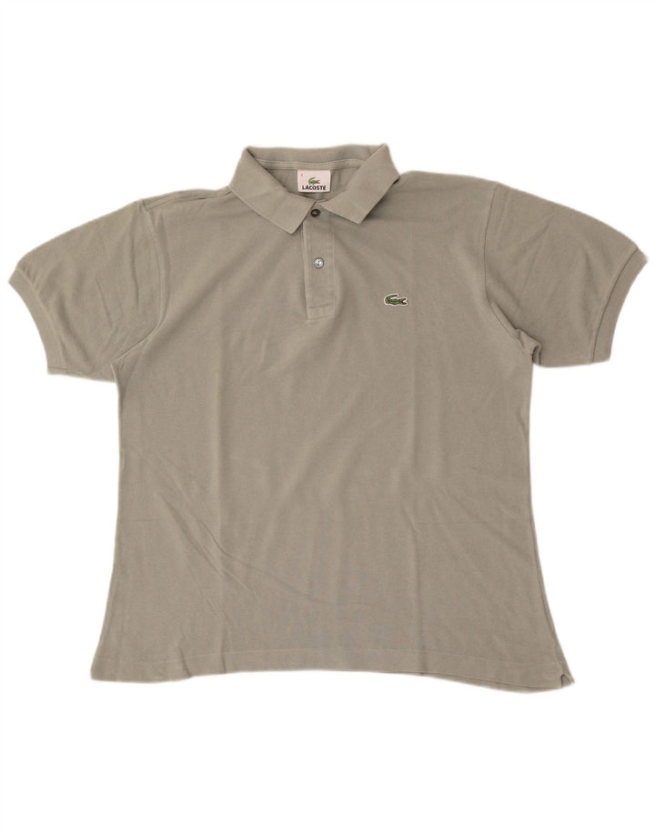 Polo da uomo Lacoste taglia 4 media cotone kaki