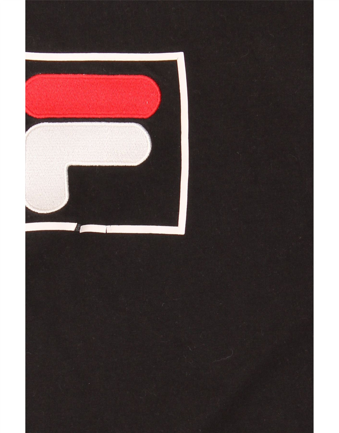 T-shirt grafica da uomo Fila Top in cotone nero medio