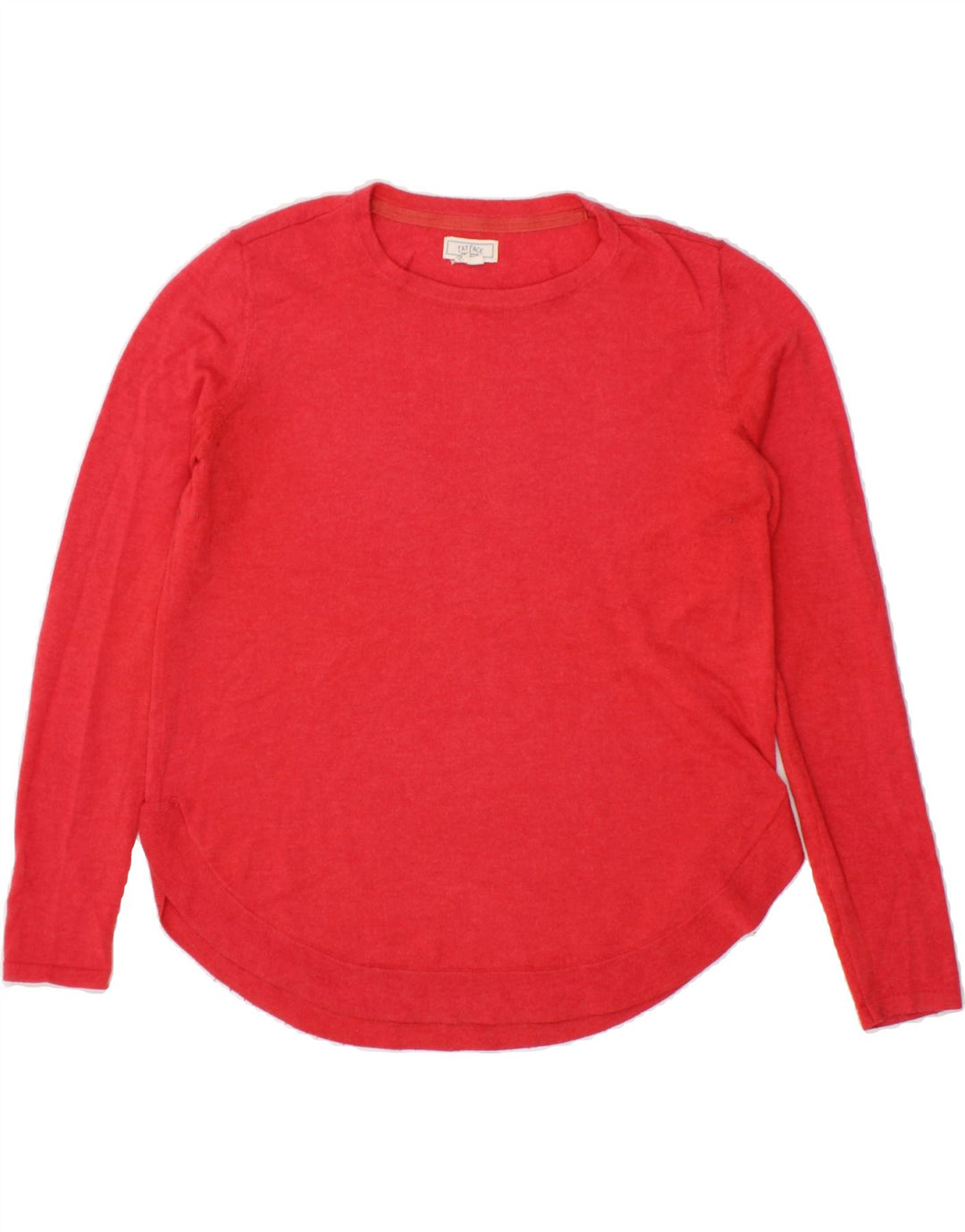 FAT FACE Womens Boat Neck Jumper Sweater UK 10 Small Red Polyester Vintage Fat Face and Second-Hand Fat Face from Messina Hembry 