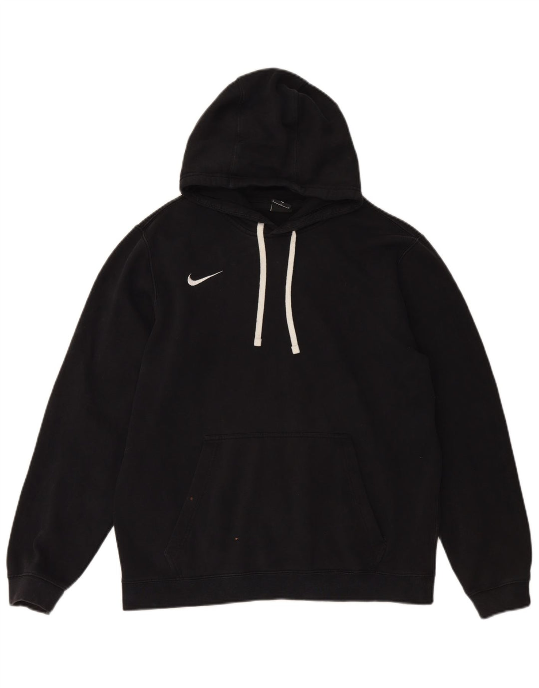 Felpa con cappuccio da uomo NIKE grande in cotone nero