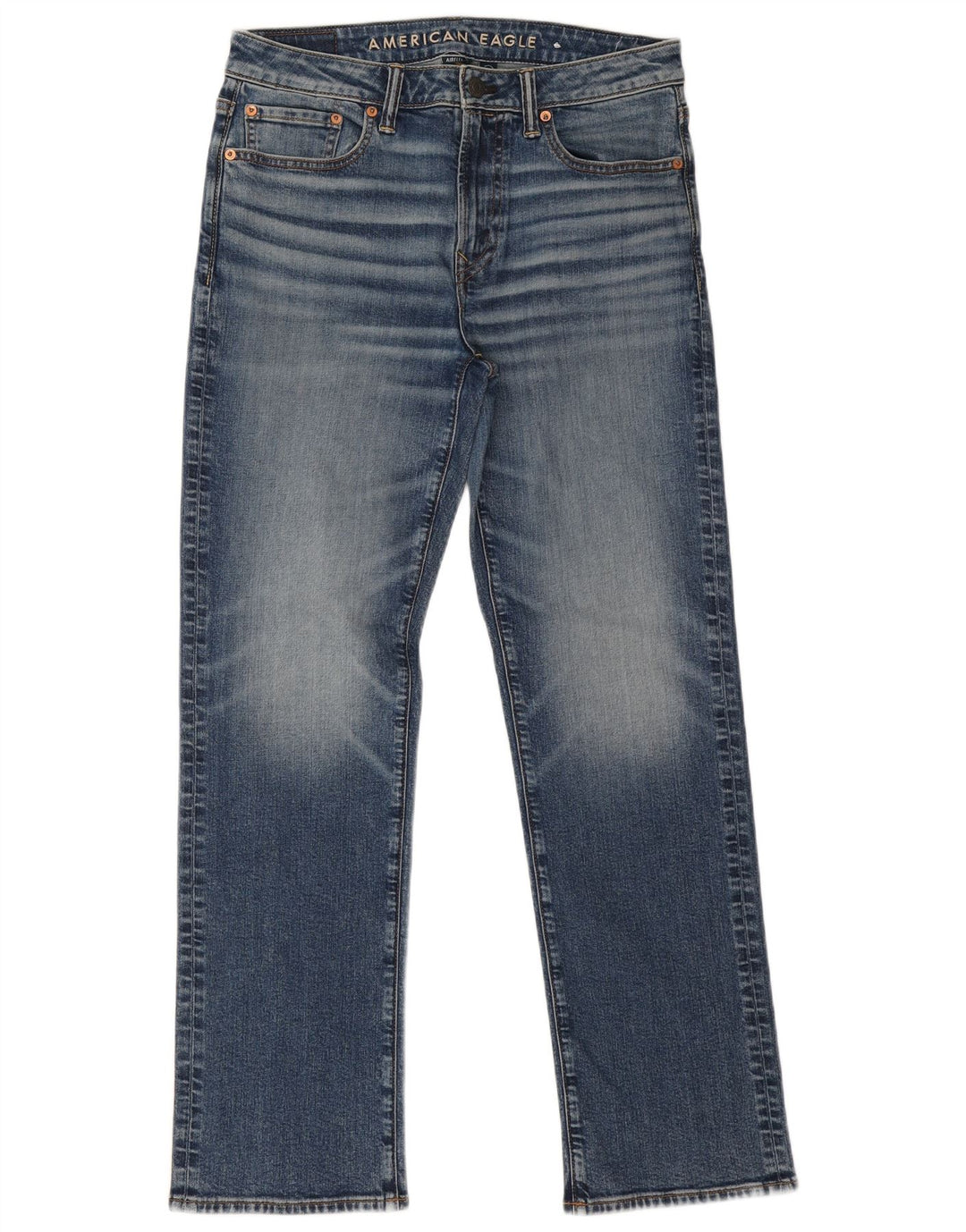 Jeans dritti Airflex da uomo American Eagle W32 L32 cotone blu