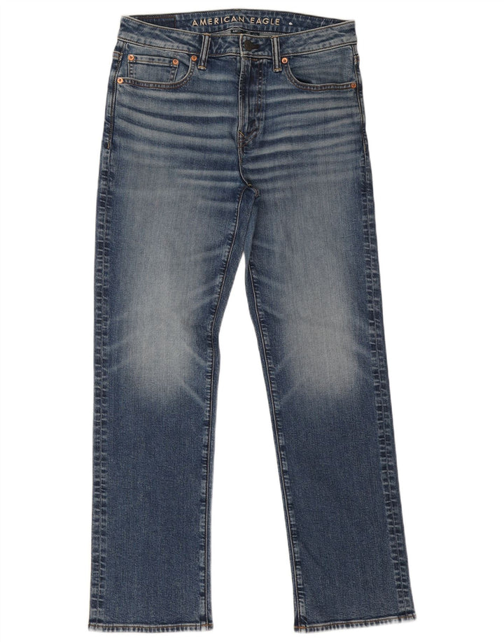 Jeans dritti Airflex da uomo American Eagle W32 L32 cotone blu