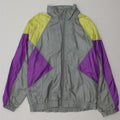 VINTAGE Mens Tracksuit Top Jacket IT 52 Large Grey Colourblock Polyamide Vintage Vintage and Second-Hand Vintage from Messina Hembry 